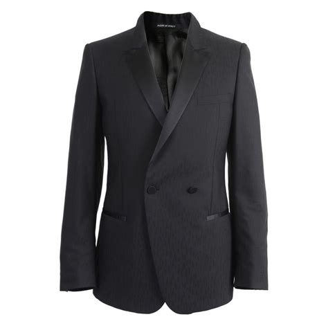 versace black tuxedo|Versace double breasted blazer.